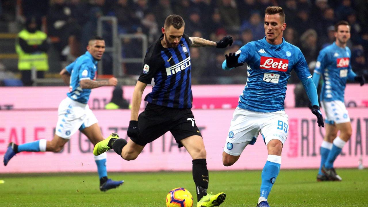 Piłka nożna: Liga włoska - mecz: Inter Mediolan - SSC Napoli