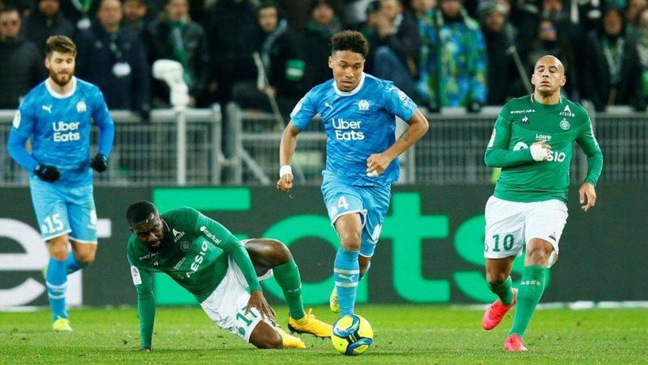 Piłka nożna: Liga francuska - mecz: AS Saint-Etienne - Olympique Marsylia