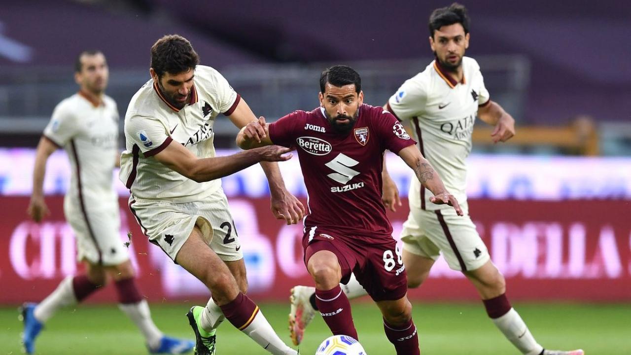 Piłka nożna: Liga włoska - mecz: AS Roma - Torino FC