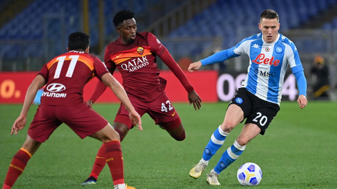 Piłka nożna: Liga włoska - mecz: AS Roma - SSC Napoli