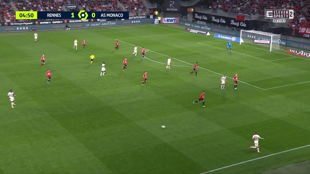 Piłka nożna: Liga francuska - mecz: Stade Rennais FC - AS Monaco