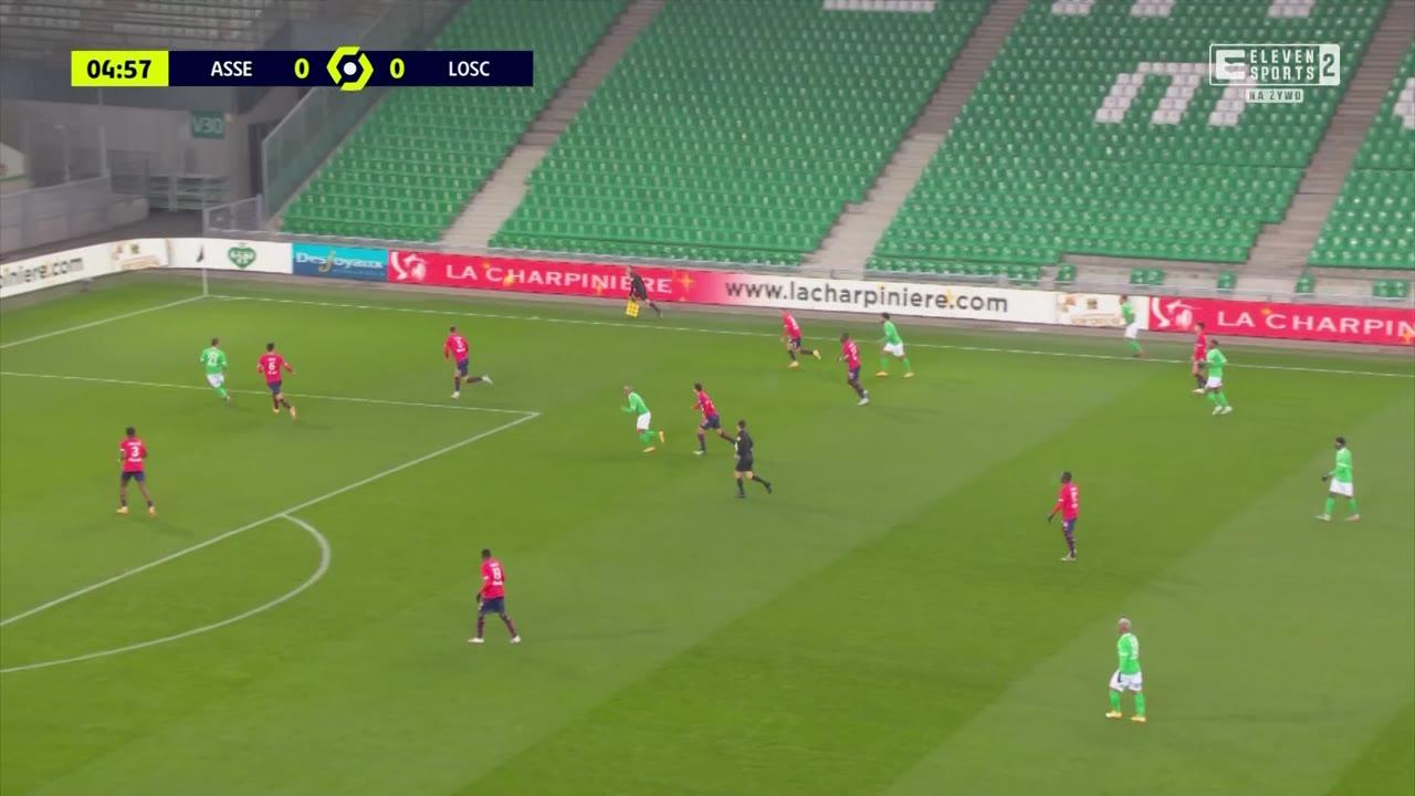 Piłka nożna: Liga francuska - mecz: AS Saint-Etienne - Lille OSC