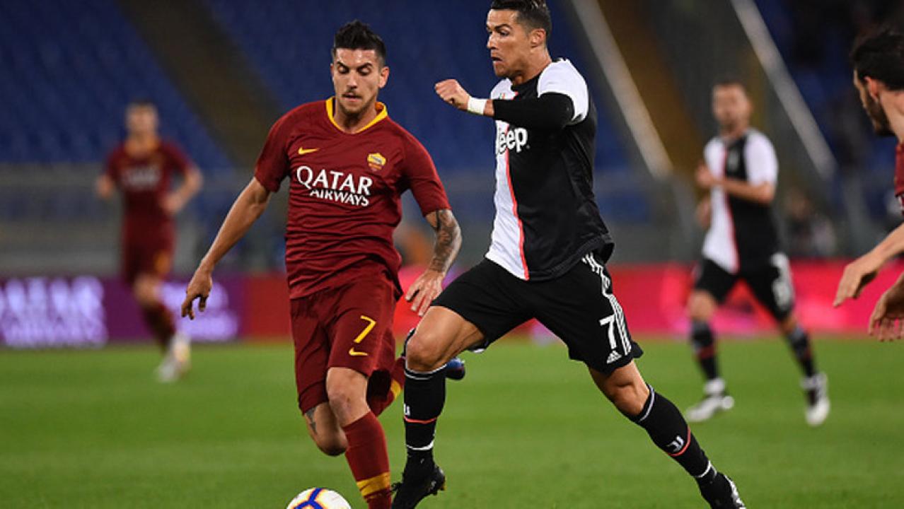 Piłka nożna: Liga włoska - mecz: Juventus FC - AS Roma