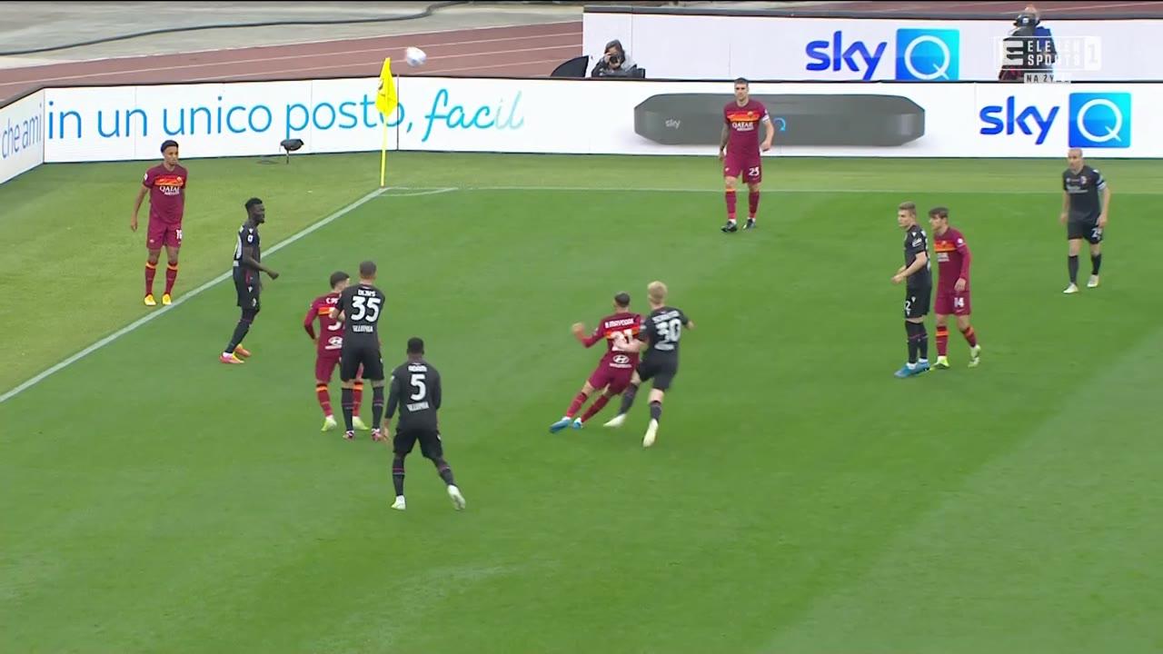 Piłka nożna: Liga włoska - mecz: AS Roma - Bologna FC