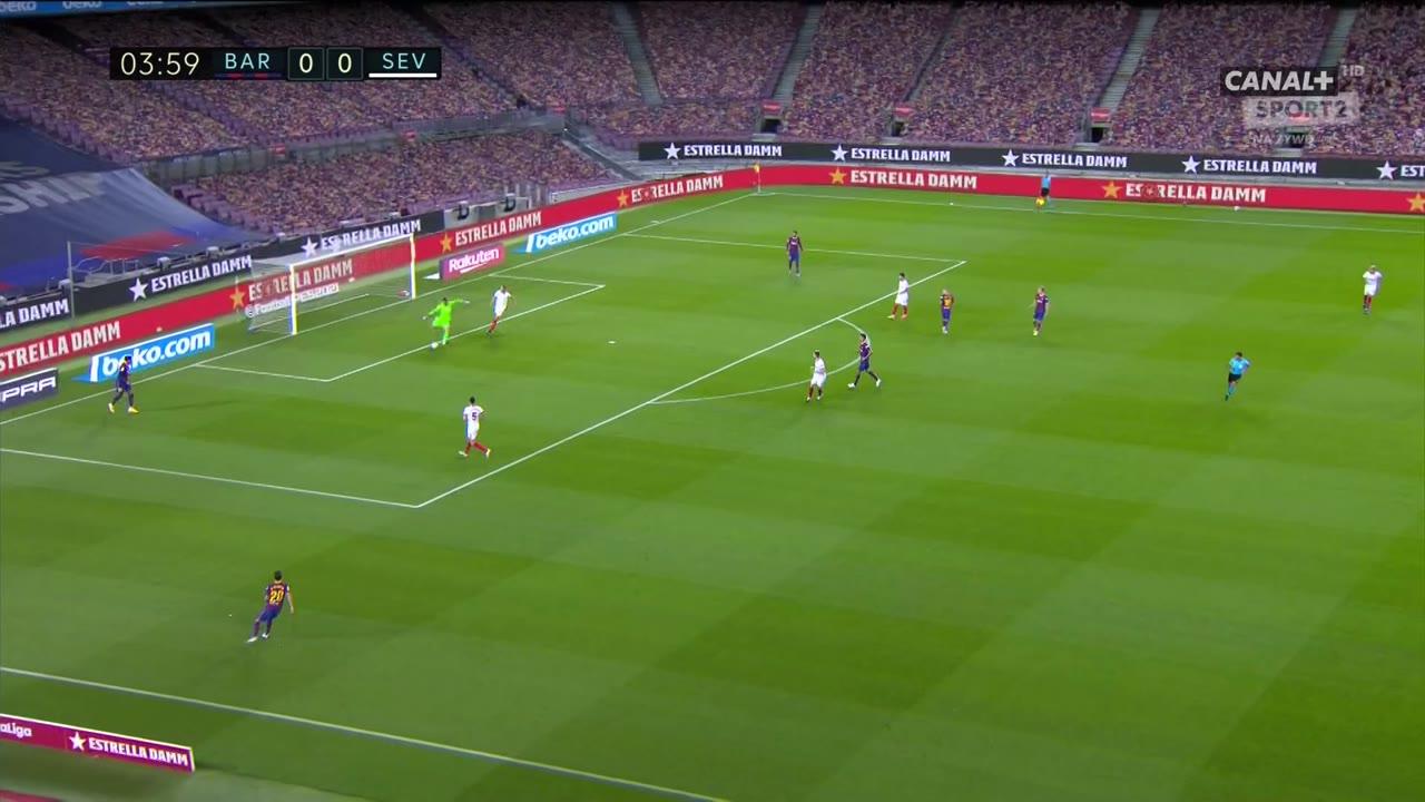 Piłka nożna: Liga hiszpańska - mecz: FC Barcelona - Sevilla FC