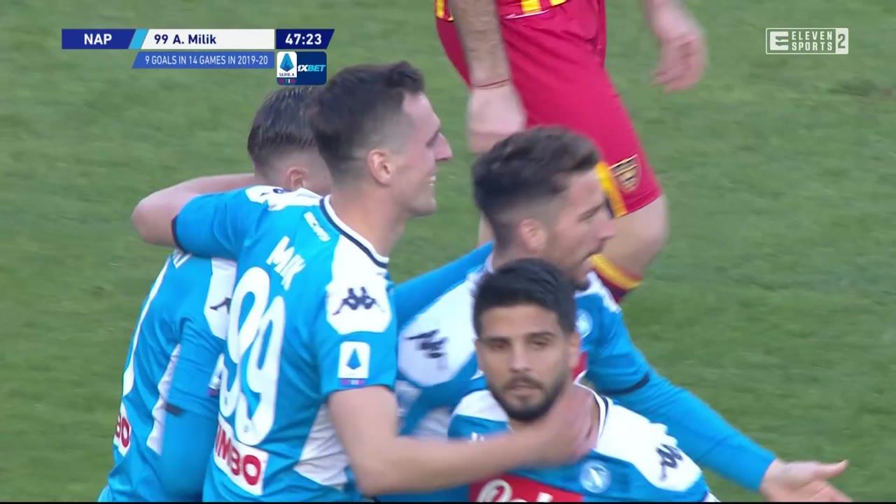 Piłka nożna: Liga włoska - mecz: SSC Napoli - US Lecce