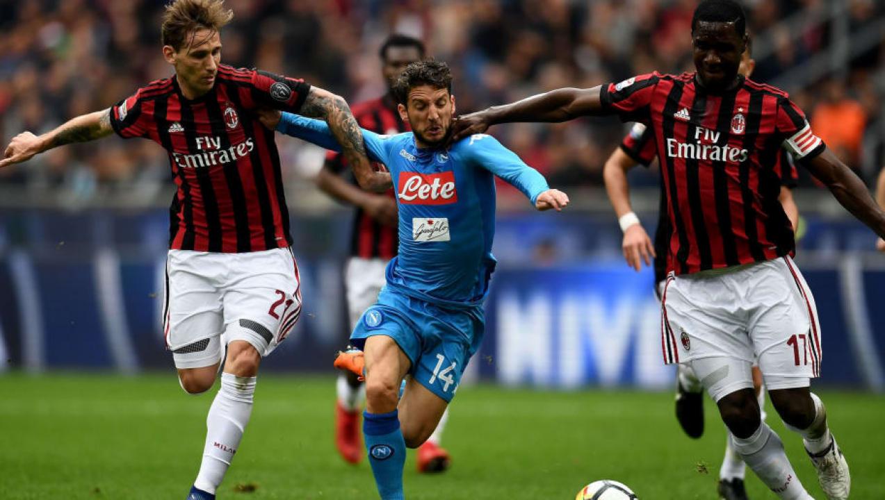 Piłka nożna: Liga włoska - mecz: AC Milan - SSC Napoli