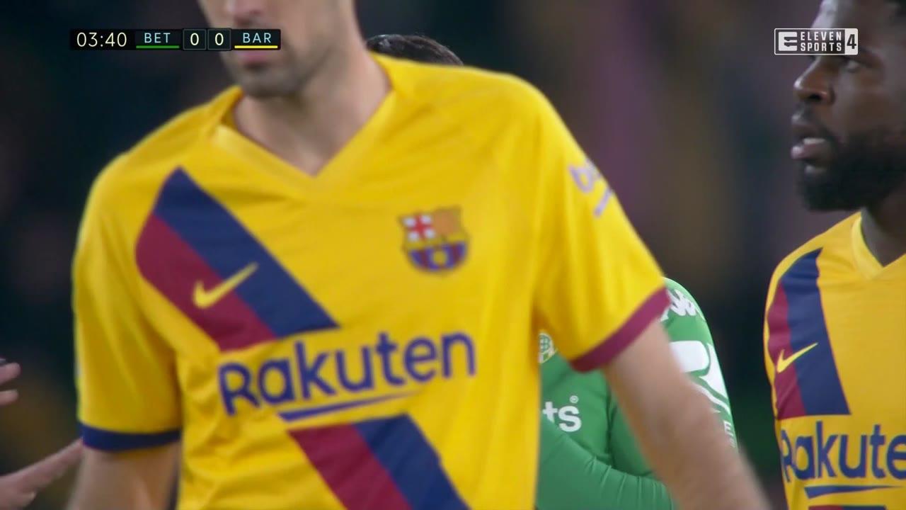 Piłka nożna: Liga hiszpańska - mecz: Real Betis Balompie - FC Barcelona