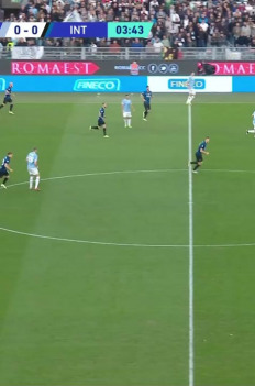 Piłka nożna: Liga włoska - mecz: SS Lazio - Inter Mediolan