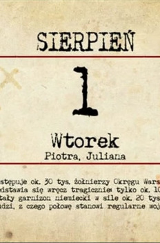 Kartka z kalendarza - powstanie warszawskie (26 sierpnia 1944)